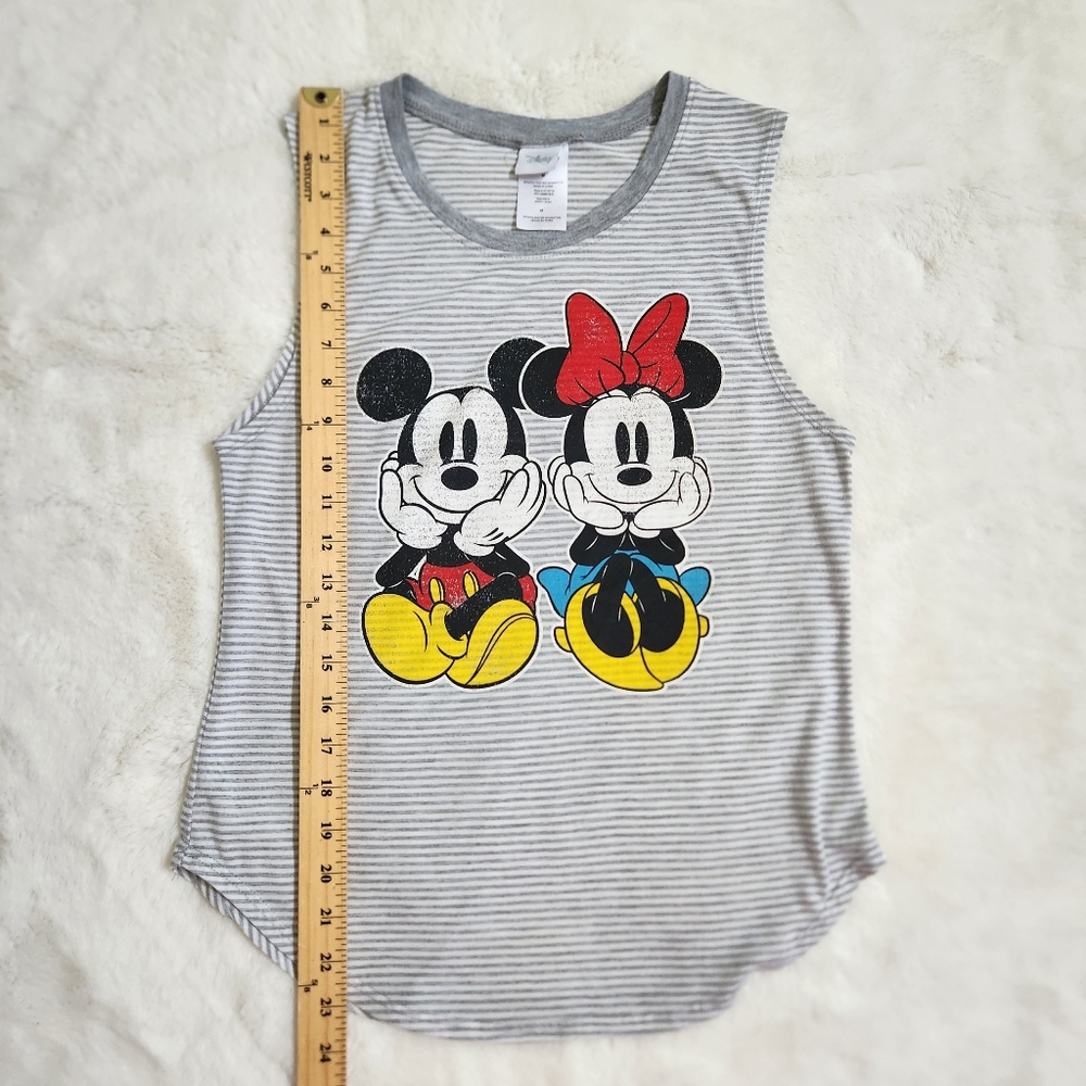 Disney Gray and Red Tank Tops with Mickey Mouse Designs 💥 - Picture 7 of 9